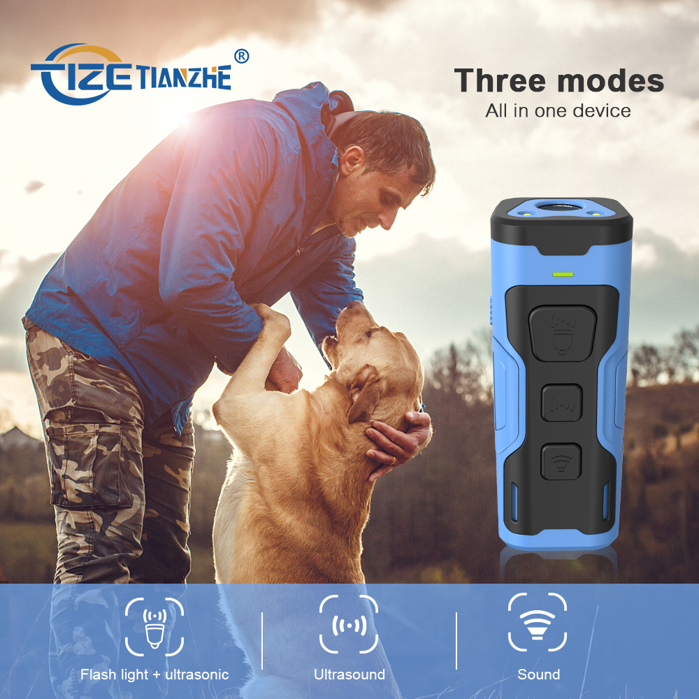 Tize remote pet trainer with sound, vibration and static modes