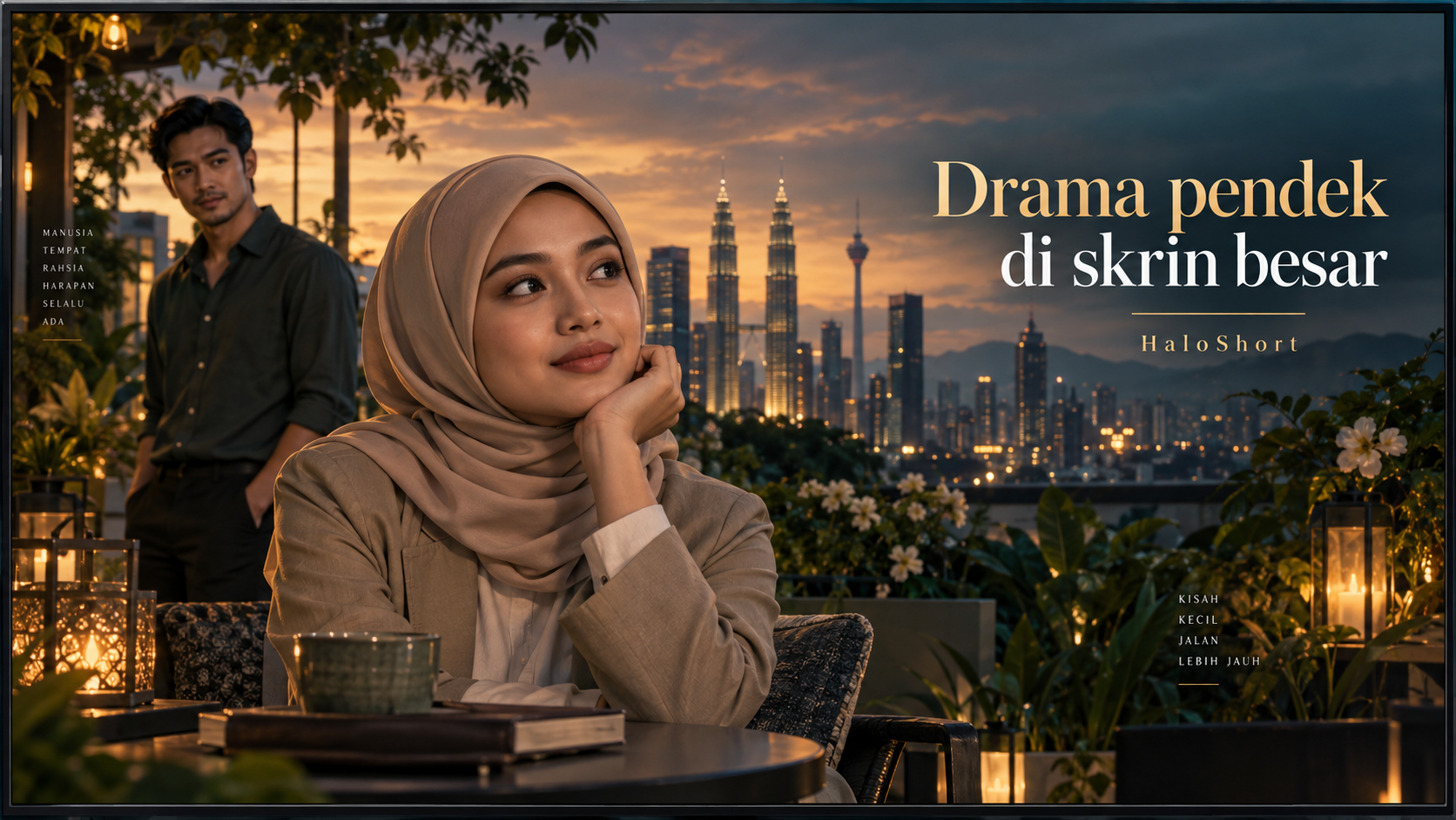 Ilustrasi senario asal bertema drama pendek televisyen HaloShort